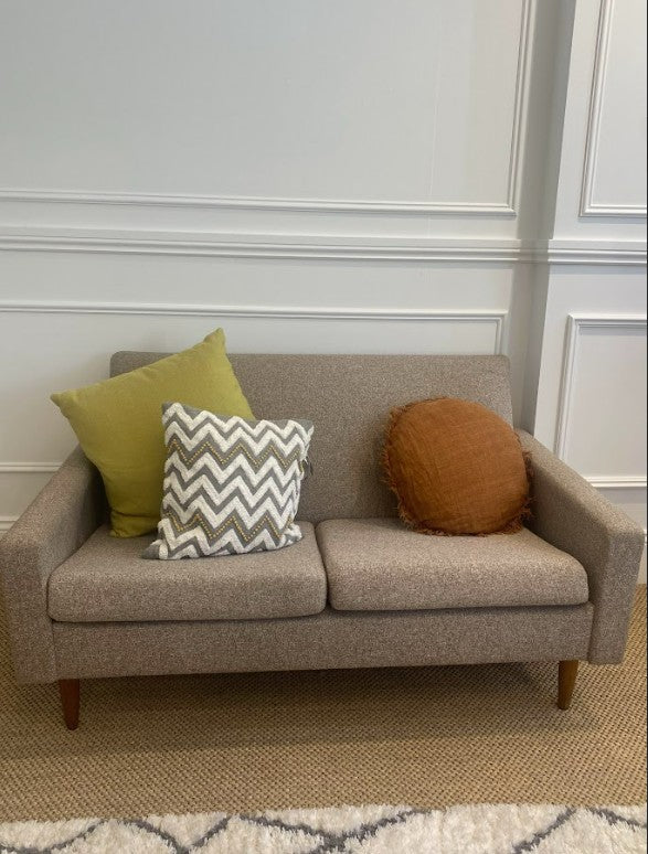 Parker furniture Sydney, featuring a 2-seater sofa, fully reupholstered by the in Sydney and available for sale online or at parker furniture showroom.