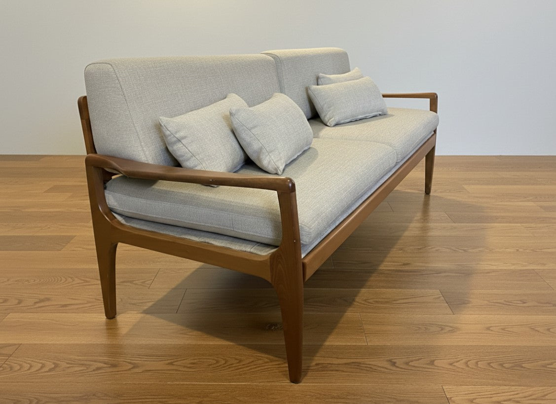 Mid Century 2-seater lounge, fully refurbished by the Ex Parker People™. available for sale. Mid century furniture Sydney.