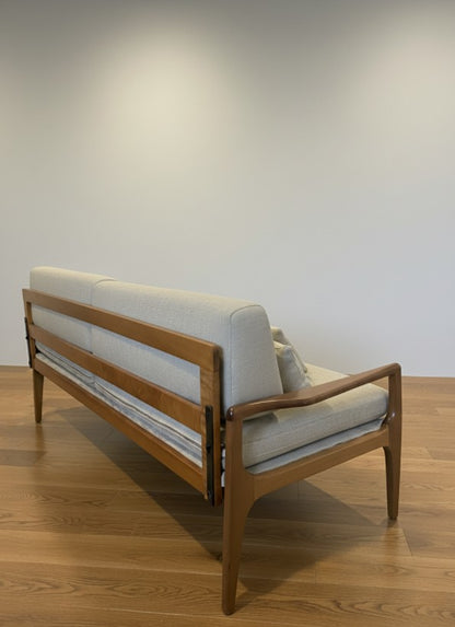 Mid Century furniture available in Sydney, a 2-seater lounge, fully restored and reupholstered by the Ex Parker People™.