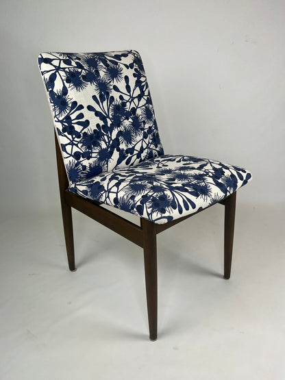 Parker Furniture Sydney - Dining Chair Model 118 featuring a designer fabric. Order online. Parker furniture.
