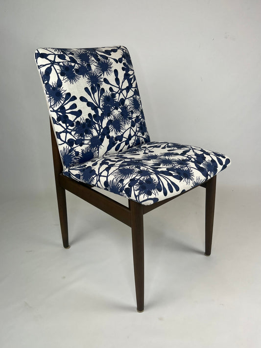 Parker Furniture Sydney - Dining Chair Model 118 featuring a designer fabric. Order online. Parker furniture.