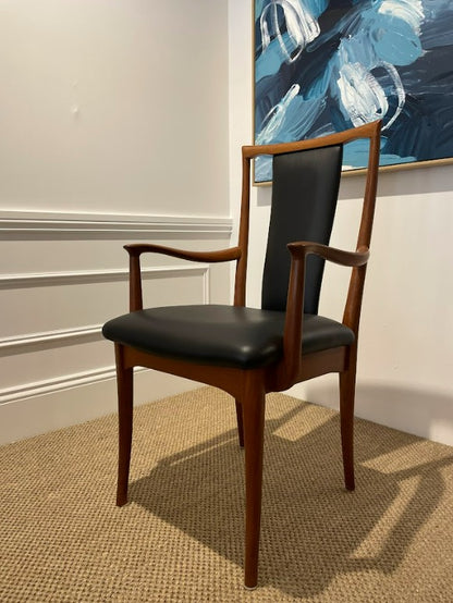 Parker Chair Model 61, with Arms, Carver chair by Parker Furniture in Sydney. Restoration by Covesmore.