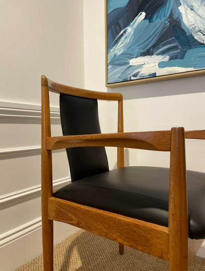 Side view of a Parker furniture chair, model 89, available for sale in Sydney Showroom.