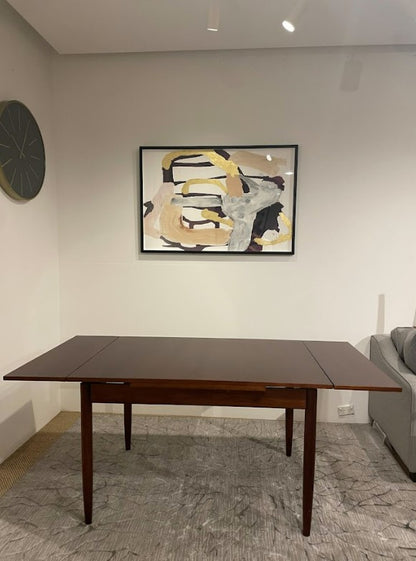 Mid Century dining table available for sale in Sydney. Walnut color. Fully restored by the Ex Parker People™.
