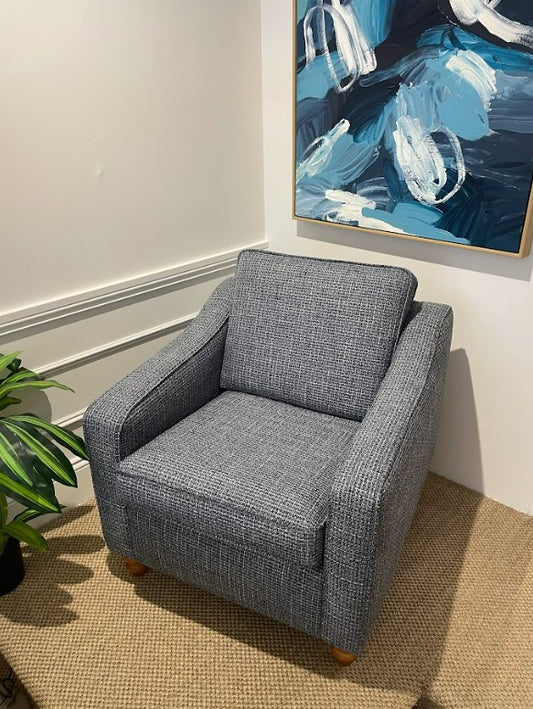This armchair is part of the Macquarie range by Parker furniture. Exceptional fabric on a mid century icon. This parker furniture is for sale in Sydney, Willoughby.